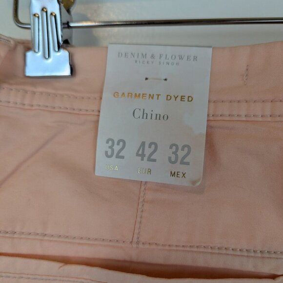 NWT Denim & Flower Coral Slim Strech Chinos, Sz 32 - Picture 4 of 9